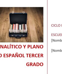 Español - Programa Analítico y Plano Didáctico - Tercer Grado de Secundaria 6 imagen 1 esp3