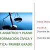Formación Cívica y Ética NEM 1.º de Secundaria | Programa Analítico Base y Planeaciones por Proyectos | Word Editable 6 Portada de