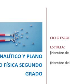 Física - Programa Analítico y Plano Didáctico - Segundo Grado de Secundaria 6 imagen 1 fisica