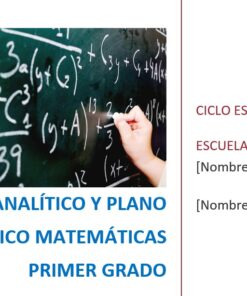 Matemáticas - Programa Analítico y Plano Didáctico - Primer Grado de Secundaria 6 imagen 1 m1