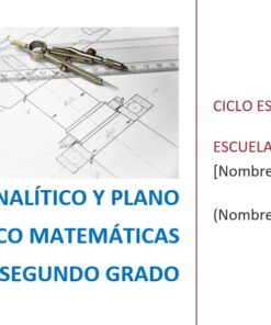 Matemáticas - Programa Analítico y Plano Didáctico - Segundo Grado de Secundaria 6 imagen 1 m2