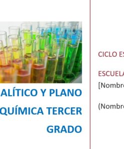 Química - Programa Analítico y Plano Didáctico - Tercer Grado de Secundaria 6 imagen 1 quimica