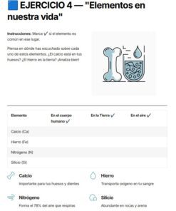 Química Tercer Grado de Secundaria- Actividades para Alumnos con Barreras para el Aprendizaje 7 imagen 2 5