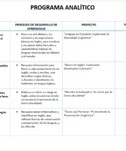 Inglés - Programa Analítico y Plano Didáctico - Primer Grado de Secundaria 7 imagen 2 e1
