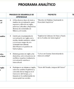 Inglés - Programa Analítico y Plano Didáctico - Tercer Grado de Secundaria 7 imagen 2 e3