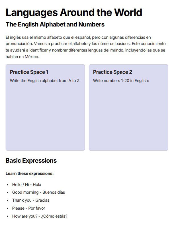 Inglés Primer Grado de Secundaria - Cuadernillo para Actividades en Casa 4 Inglés Primer Grado de Secundaria - Cuadernillo para Actividades en Casa - Image 4