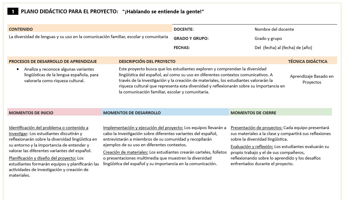 Español - Programa Analítico y Plano Didáctico - Tercer Grado de Secundaria 4 Español - Programa Analítico y Plano Didáctico - Tercer Grado de Secundaria - Image 4