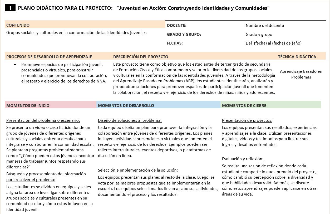 Formación Cívica y Ética - Programa Analítico y Plano Didáctico - Tercer Grado de Secundaria 4 Formación Cívica y Ética - Programa Analítico y Plano Didáctico - Tercer Grado de Secundaria - Image 4