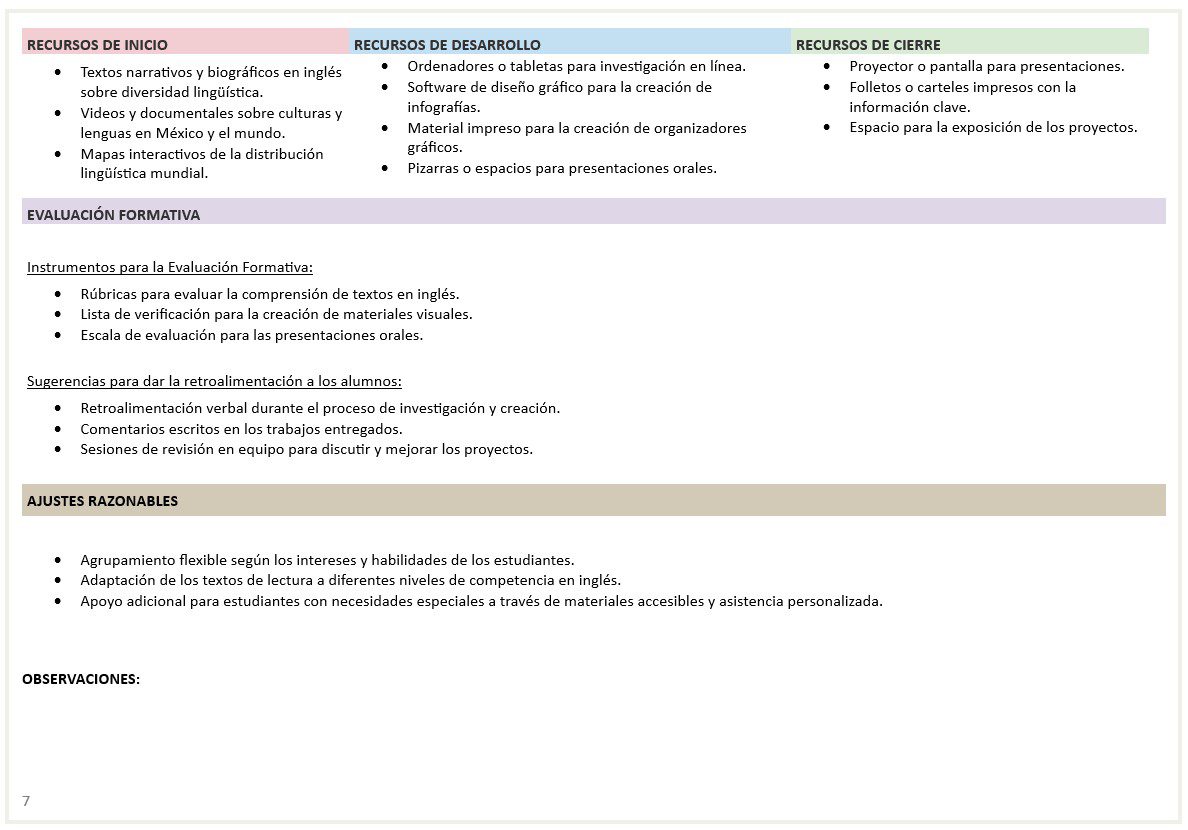 Inglés - Programa Analítico y Plano Didáctico - Tercer Grado de Secundaria 5 Inglés - Programa Analítico y Plano Didáctico - Tercer Grado de Secundaria - Image 5