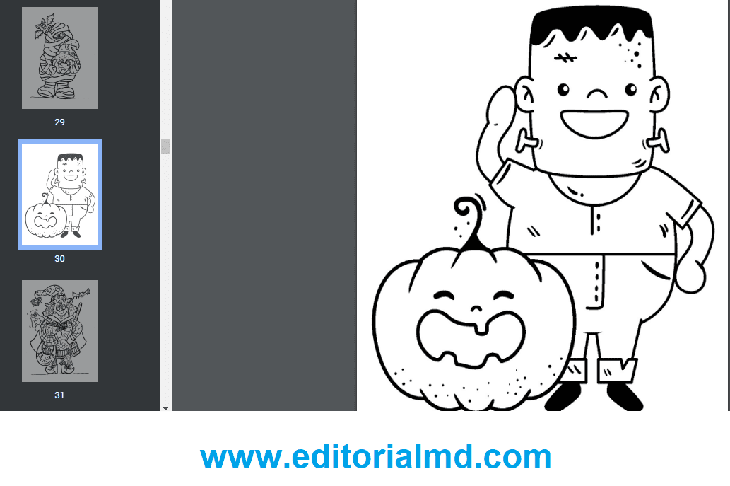 imagenes de halloween para colorear para niños