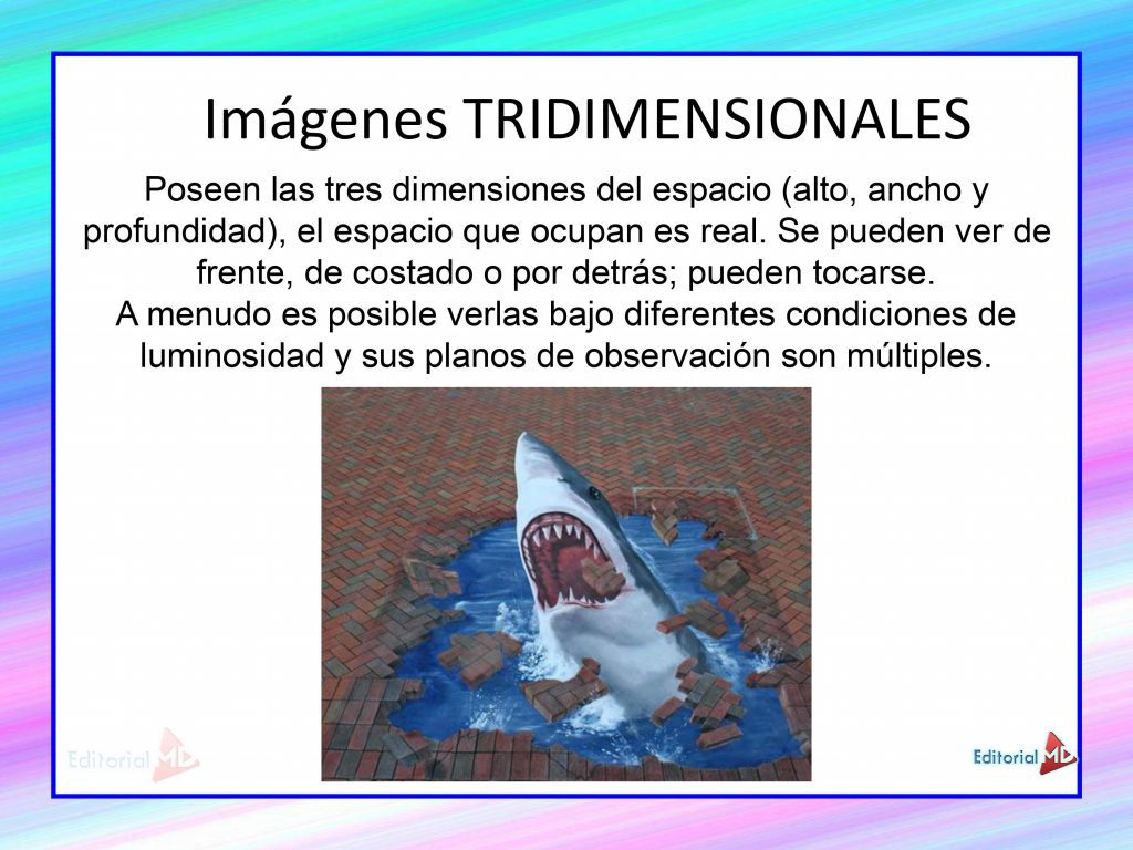 imágenes bidimensionales y tridimensionales