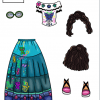 muñecas de papel vestido