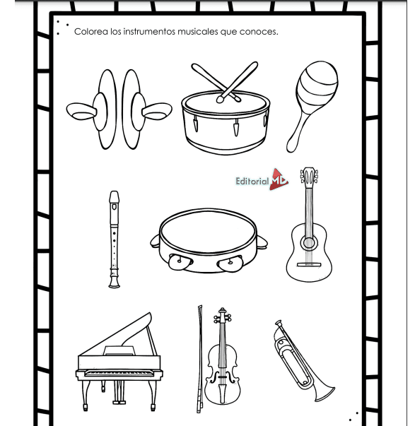 instrumentos musicales preescolar