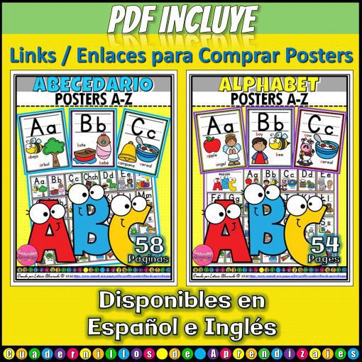 juegos gratis posters mantelito abecedario alphabet ingles english cuadernillos aprendizajes 4 scaled