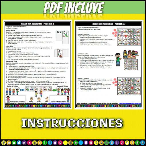 juegos gratis posters mantelitos abecedario alphabet ingles english cuadernillos aprendizajes 3 scaled