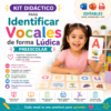 Kit Didáctico para Identificar Vocales de Forma Lúdica Preescolar 2026-2027 Word, PowerPoint y PDF