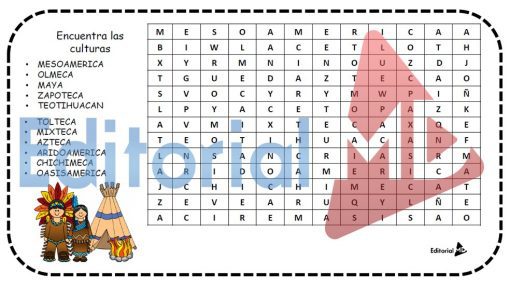 Culturas Mesoamericanas Para Niños de Primaria