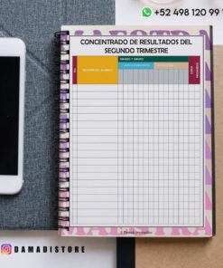 Un cuaderno encuadernado en espiral abierto en una página titulada 