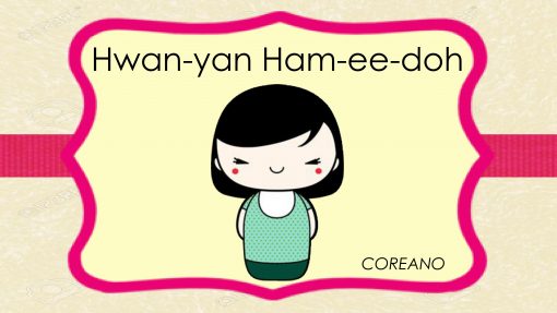 letreros de bienvenida en idiomas Coreano