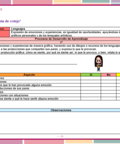 lista de cotejo de la planeacion de las emociones