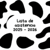 Lista de asistencia 2025-2026 (Mensual)