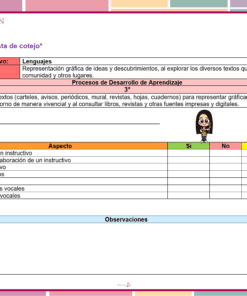 listas de cotejo de la planeacion de abril preescolar