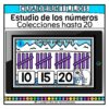 Colecciones hasta 20 Marcas de conteo Estudio de los números Matemáticas Primer Grado Primaria Fichas Digitales
