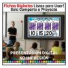 Colecciones hasta 20 Marcas de conteo Estudio de los números Matemáticas Primer Grado Primaria Fichas Digitales 12 marcas conteo colecciones fichas digitales 3
