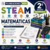 Planeaciones NEM con Enfoque STEAM para Matemáticas Segundo Grado de Secundaria 2026-2027 | Word Editable