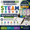 Paquete Completo de Planeaciones NEM con Enfoque STEAM para Matemáticas Secundaria 2026-2027 | 1°, 2° y 3° Grado | Word Editable