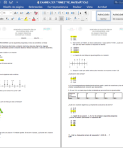 Exámenes 1er trimestre 1er Grado de Secundaria