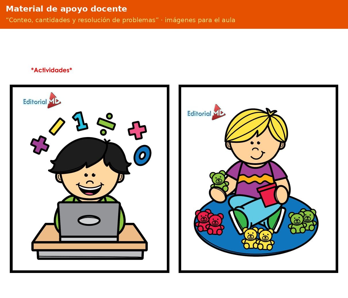Planeación de Conteo para Preescolar: Cantidades y Resolución de Problemas 6 Material de apoyo docente de la planeación Conteo, cantidades y resolución de problemas para preescolar