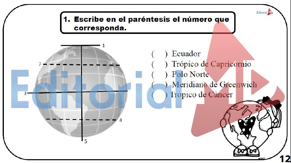 meridianos ejemplos