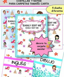 Decora tu Carpeta con Sirenas de Mar