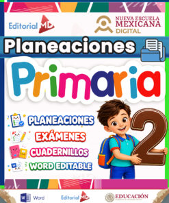 Planeaciones por Proyectos de 1° a 6° (Todos los Grados) PAQUETE PRIMARIA NEM (2026 - 2027) + Exámenes + Fichas de Trabajo 52 ms powerpoint