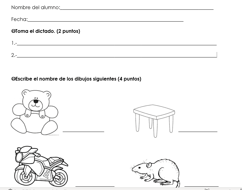 muestreo para Primero de primaria