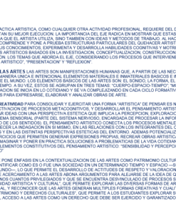 Imagen de un denso texto en español que analiza diversos lineamientos profesionales y éticos relacionados con 