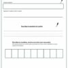 EVALUACIÓN DIAGNÓSTICA PARA PRIMER GRADO, CONOCIMIENTOS Y HABILIDADES 25 La hoja de trabajo EVALUACIÓN DIAGNÓSTICA PARA PRIMER GRADO, CONOCIMIENTOS Y HABILIDADES en español ayuda a los alumnos a practicar la escritura de su nombre con trazos, escritura independiente, recuadros con letras e iconos de bolígrafos para la evaluación.