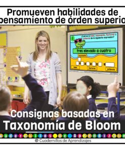 Notación y cálculo de potencias. Exponentes. Estudio de los números Matemáticas Sexto Grado Primaria Fichas Digitales 13 notacion potencias exponentes fichas digitales 4