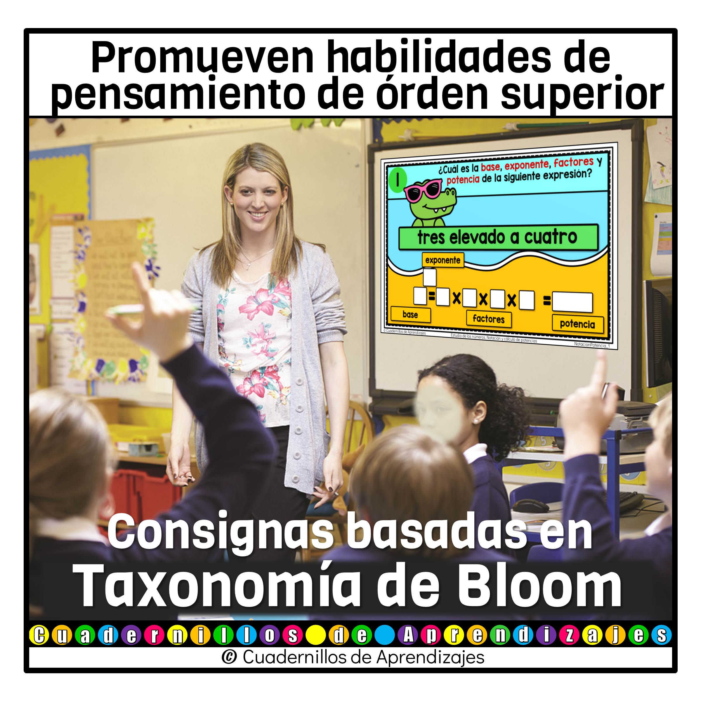 Notación y cálculo de potencias. Exponentes. Estudio de los números Matemáticas Sexto Grado Primaria Fichas Digitales 4 Notación y cálculo de potencias. Exponentes. Estudio de los números Matemáticas Sexto Grado Primaria Fichas Digitales - Image 4