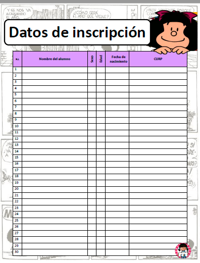 AGENDA ESCOLAR 2018-2019 MAFALDA