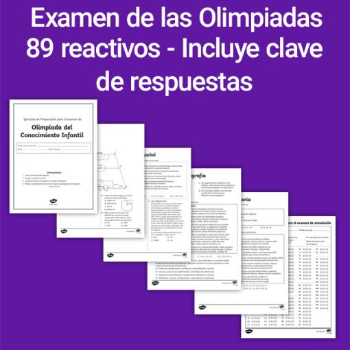 Examen simulacro de las Olimpiadas del conocimiento infantil 2020