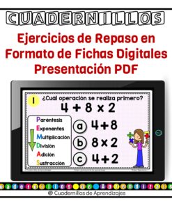 Orden y jerarquía de operaciones Significado de las operaciones Matemáticas Grado Primaria Fichas Digitales 11 orden operaciones fichas digitales 2