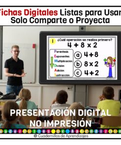 Orden y jerarquía de operaciones Significado de las operaciones Matemáticas Grado Primaria Fichas Digitales 12 orden operaciones fichas digitales 3
