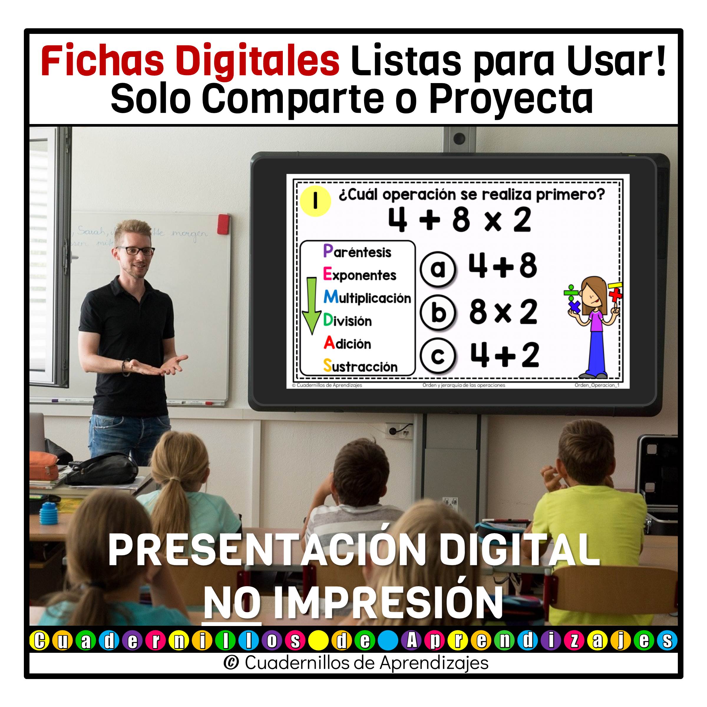 Orden y jerarquía de operaciones Significado de las operaciones Matemáticas Grado Primaria Fichas Digitales 3 Orden y jerarquía de operaciones Significado de las operaciones Matemáticas Grado Primaria Fichas Digitales - Image 3
