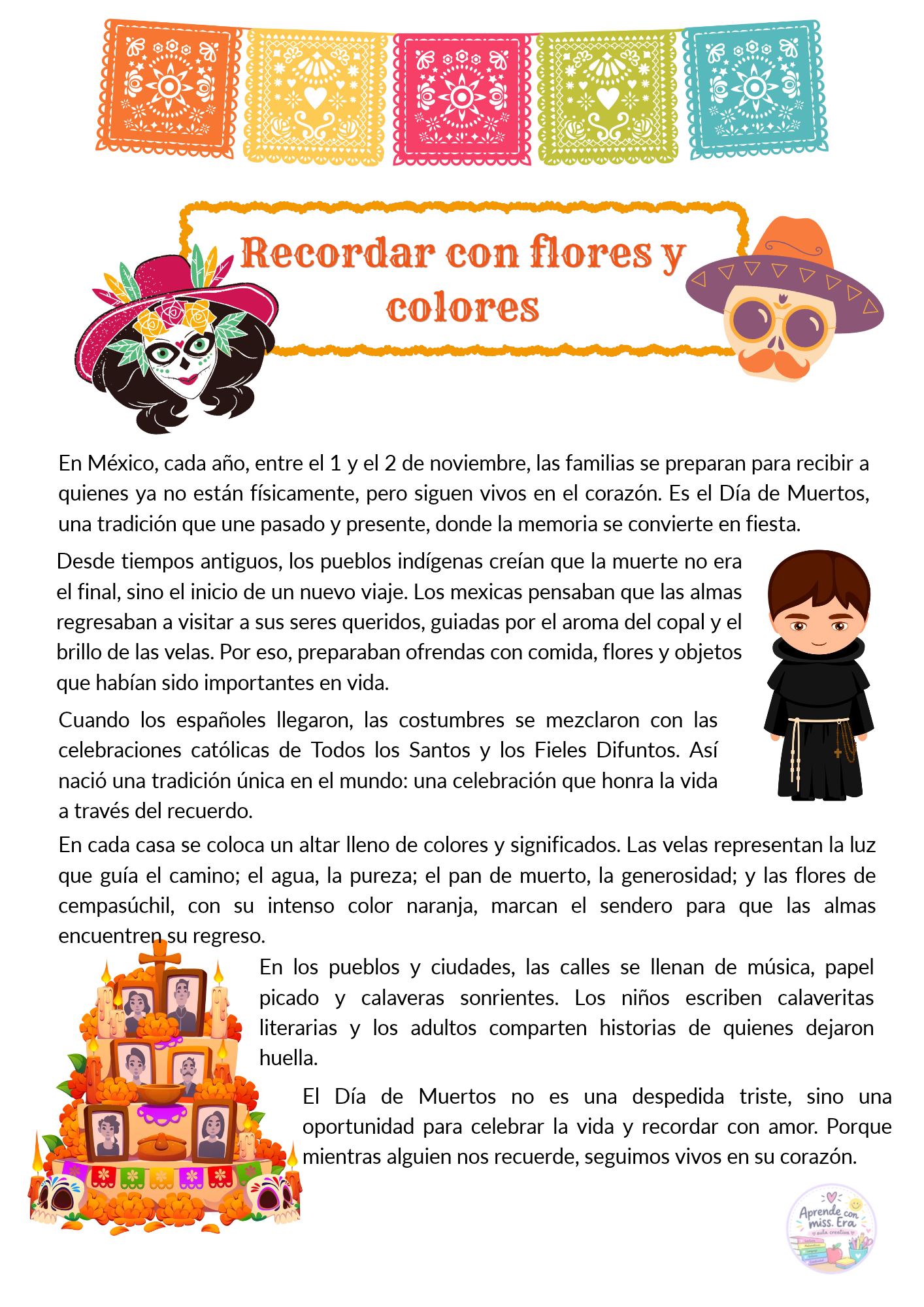 Cuadernillo: día de muertos 2 Cuadernillo: día de muertos - Imagen 2