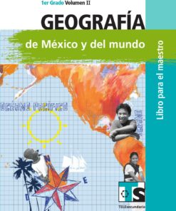La portada de un libro de texto de geografía titulado 