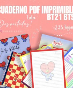 Cuaderno PDF TATA BT21 BTS