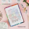 Un cuaderno de espiral con personajes de la película 