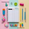 Agenda Docente Ciclo 2024-2025 (Abril a Julio) 14 Cuaderno espiral con la etiqueta